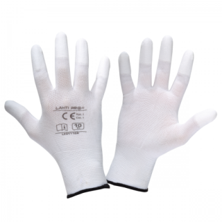PROFIX LAHTI PRO - Rukavice pracovní nylonové WHITE - velikost 7