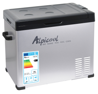 COMPASS 07096 Chladící box kompresor 50l 230/24/12V -20°C GREY, Alpicool