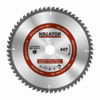 KREATOR KRT020504 Pilový kotouč univerzální 210mm, 60T