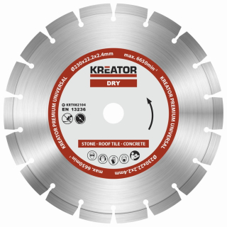 KREATOR KRT082104 Diamantový kotouč segmentový 230mm PREMIUM