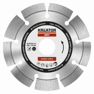 KREATOR KRT087101 Diamantový kotouč brusný 125mm EXPERT 6mm SEGMENT