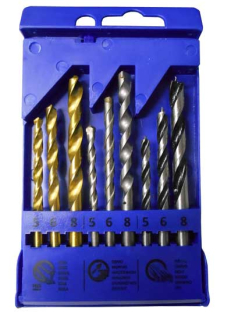 Magg 070007 Sada vrtáků 9ks s válcovou stopkou