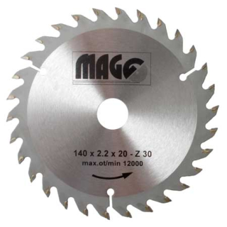 Magg Pilový kotouč 140x2,2x20mm/30 zubů - střídavě šikmé