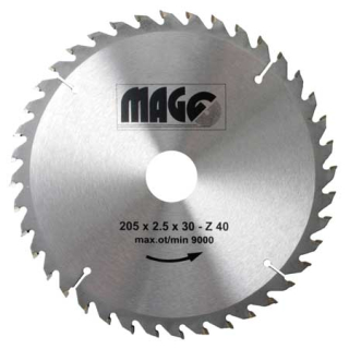 Magg Pilový kotouč 205x2,5x30mm/40 zubů - střídavě šikmé