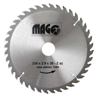 Magg Pilový kotouč 250x2,9x30mm/40 zubů - střídavě šikmé
