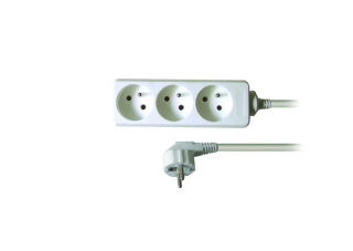 Magg PP04 Prodlužovací kabel - 3 zásuvky, 5m 3x1mm2 - bílý