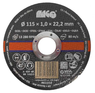 Magg Řezný kotouč na kov 115x1,0x22,2mm