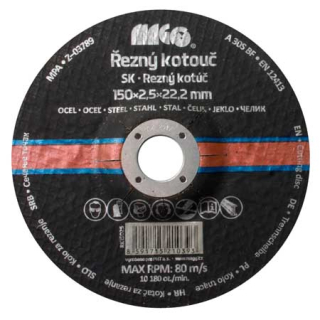 Magg Řezný kotouč na kov 150x2,5x22,2mm