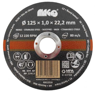 Magg Řezný kotouč na nerez 125x1,0x22,2mm