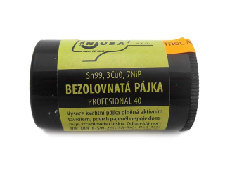 Magg P3/40N Pájecí cín Sn99, 3Cu0, 7NiP - 40g